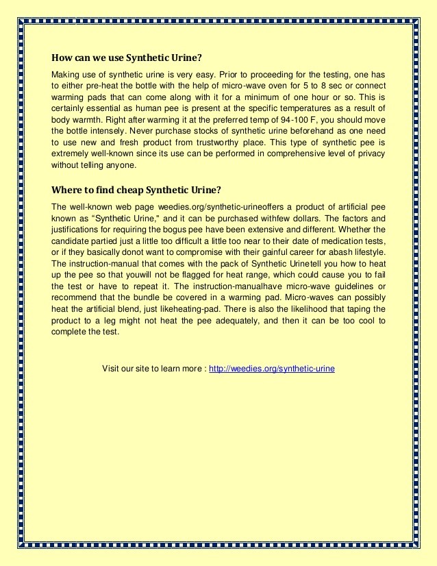 Quick Fix Synthetic Urine Kit Santa Fe Estates 2 Plano TX